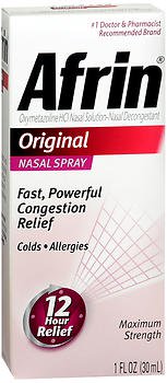 Afrin Original Oxymetazoline Sinus Relief, 30 mL Pump Mist Bottle (Each)