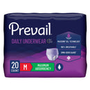Prevail for Women Daily Maximum Absorbent Underwear, Medium (Case of 80)