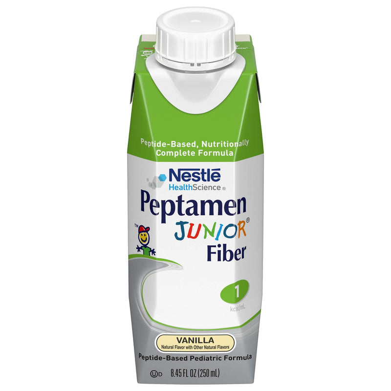 Peptamen Junior Fiber Peptide-Based Complete Nutrition, Vanilla, 8.45-oz. (Case of 24)