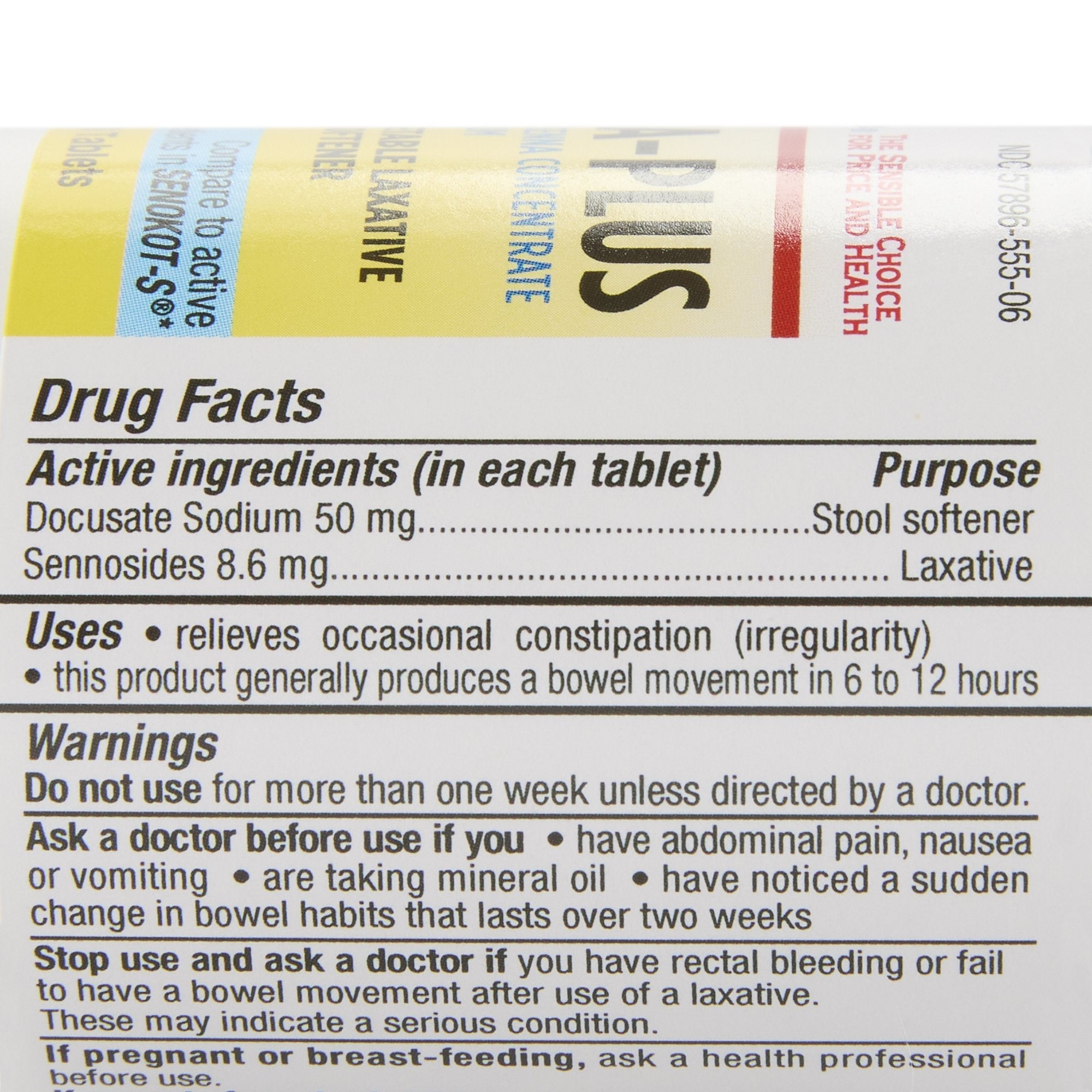 Geri-Care Health*Star Docusate Sodium / Sennosides Stool Softener (12/CS) 