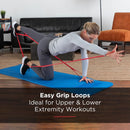 Exercise Resistance Band with Loops TheraBand CLX Consecutive Loops Red 4 Inch X 5 Foot Medium Resistance 