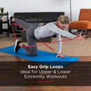Exercise Resistance Band with Loops TheraBand CLX Consecutive Loops Red 4 Inch X 5 Foot Medium Resistance (Each)