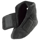 Silverts Women's Extra Wide Swollen Feet Slippers, Black, Large