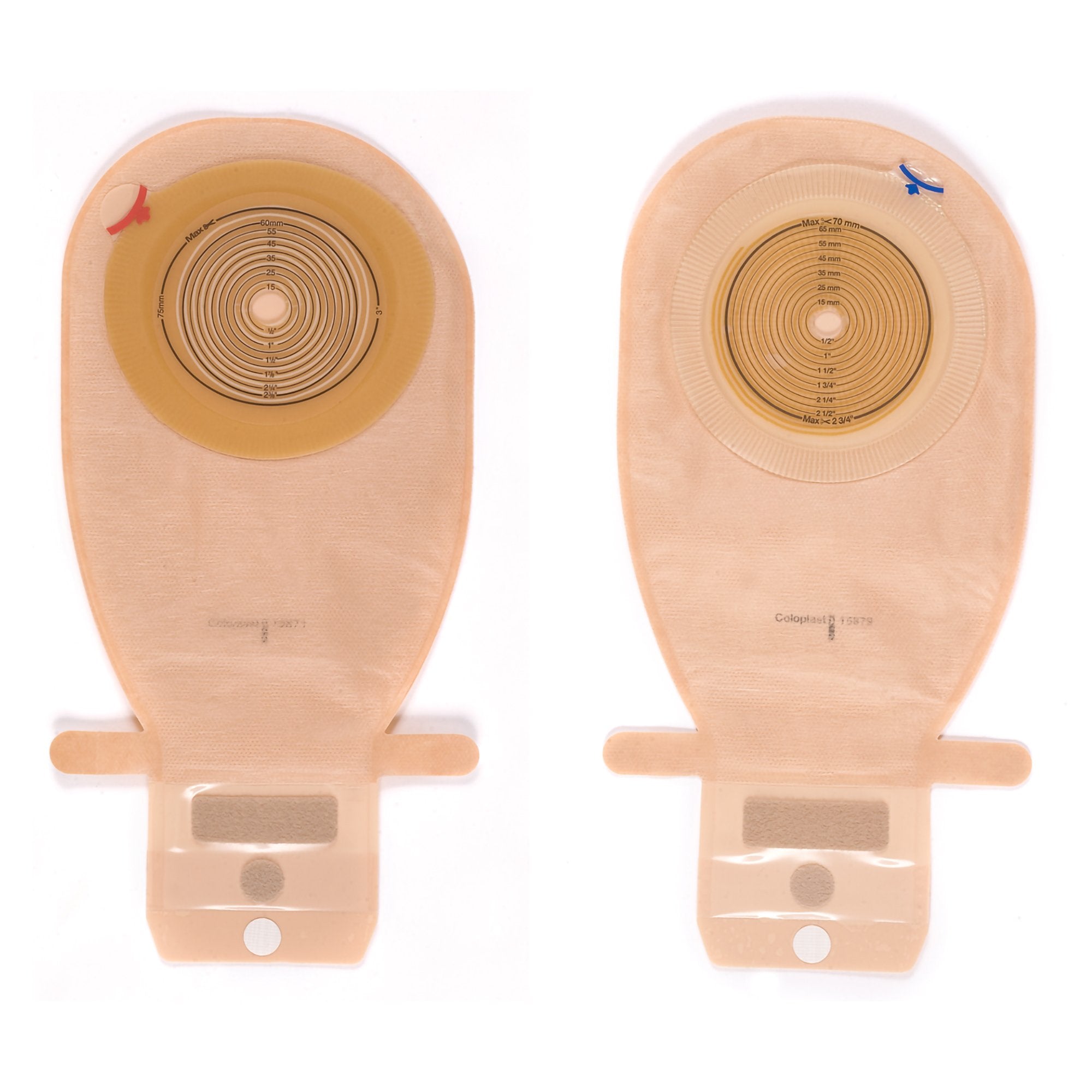Coloplast Assura Flat One-Piece Opaque Colostomy Pouch, Cut to fit Stomas 10 – 76mm (10/BX) 