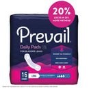 Prevail Daily Pads Moderate Bladder Control Pad, 11-Inch Length (16/EA) 