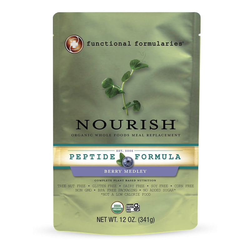 Pediatric Oral Supplement Nourish Peptide Berry Flavor 12 oz. Pouch Liquid Protein (Case of 24)