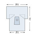 McKesson Sterile Lower Extremity Drape, 108 x 80 x 124 Inch (Case of 10)