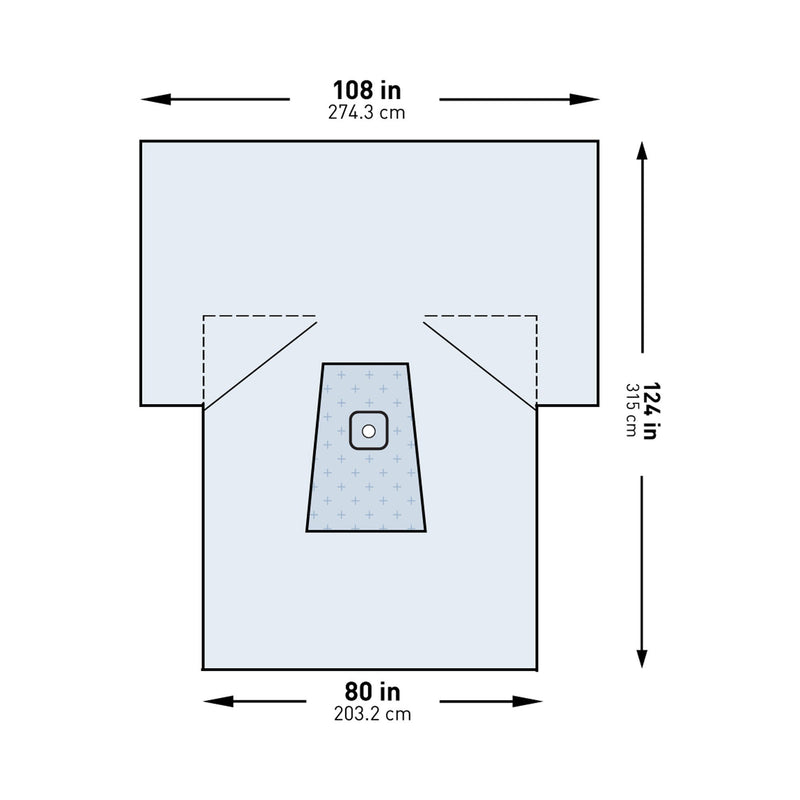 McKesson Sterile Lower Extremity Drape, 108 x 80 x 124 Inch (Case of 10)