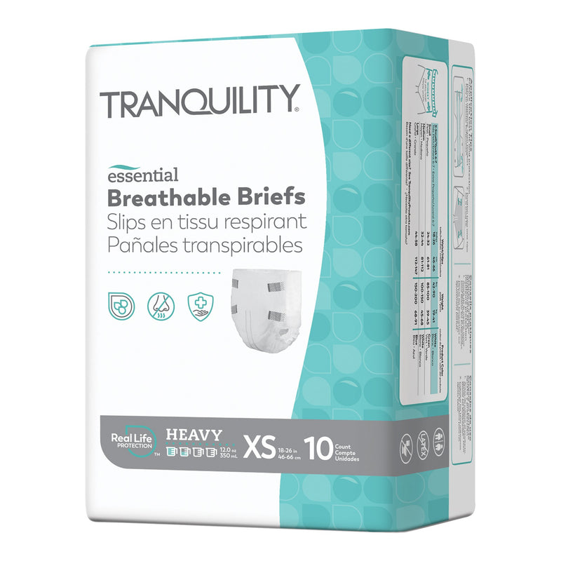 Principle Business Enterprises Tranquility Essential Heavy Incontinence Brief, Extra Small (100/CS)