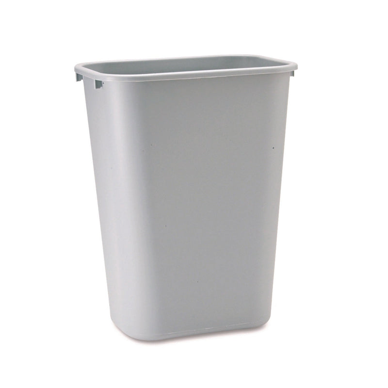 Trash Can Deskside 41 Quart / 10.25 gal. Gray LLDPE Rectangular 