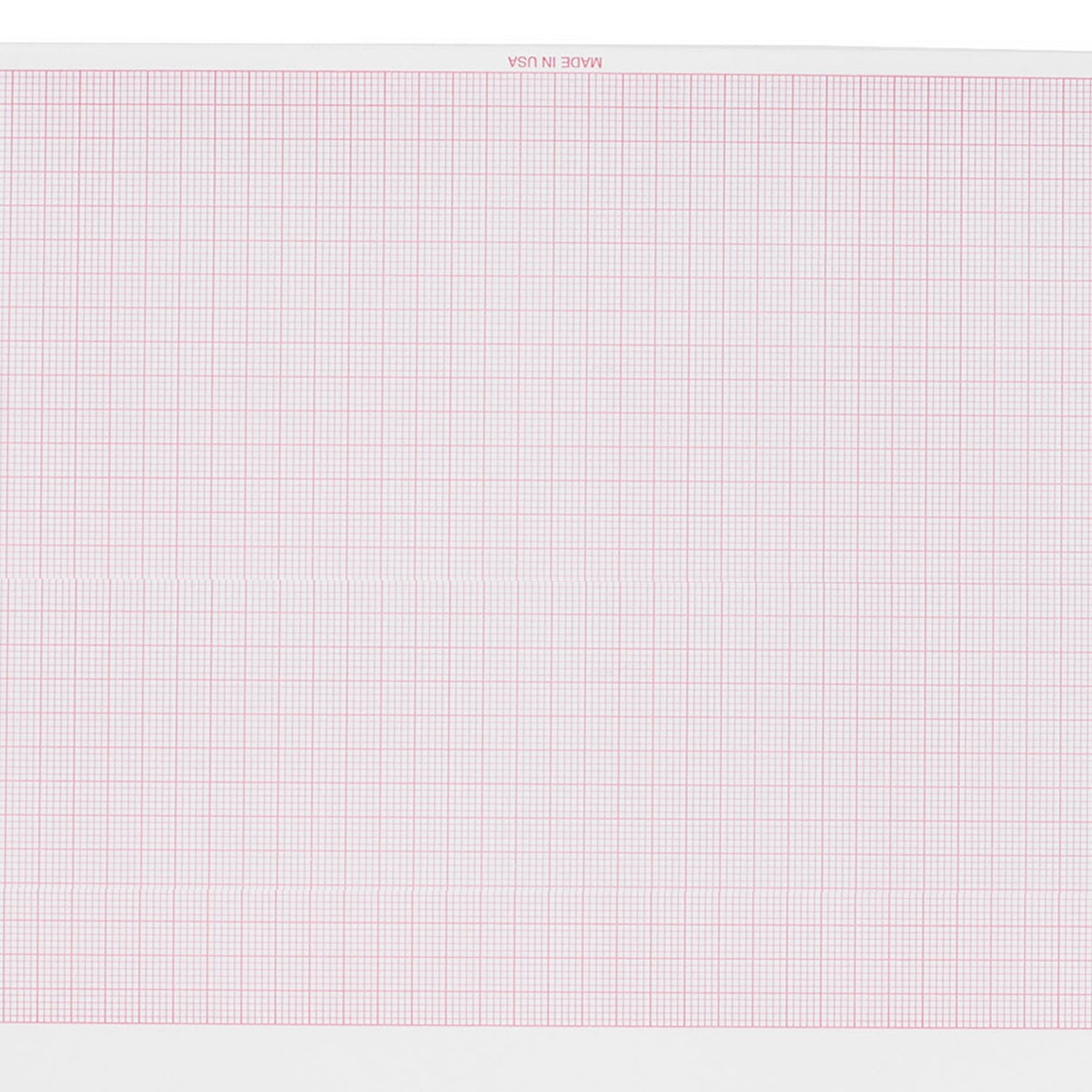 Precision Charts Philips ECG Recording Paper Thermal 8.5x11 Z-Fold Red Grid M3707A (1600/CS) 