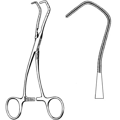 Sklar Cooley-Derra Anastomosis Clamp (CensiTrac Marked) - Medium, 7" - 52-6956c 