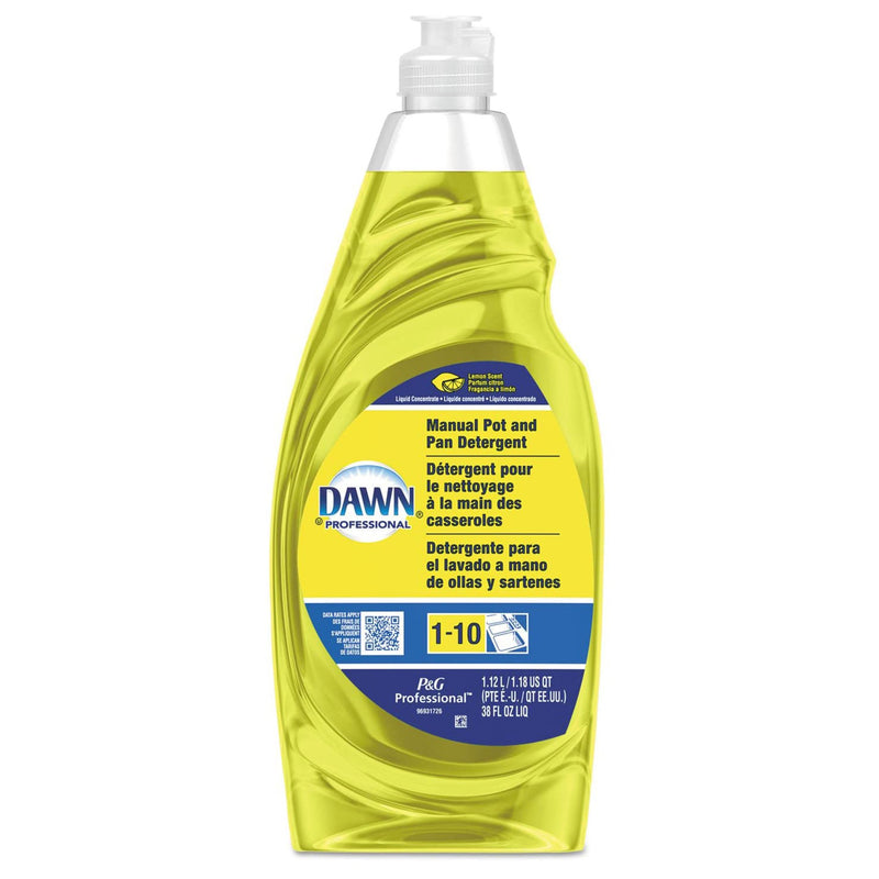 Essendant Co/United Stationers Dawn Professional Manual Pot and Pan Detergent, Lemon Scent, 38 oz. (8/CS)