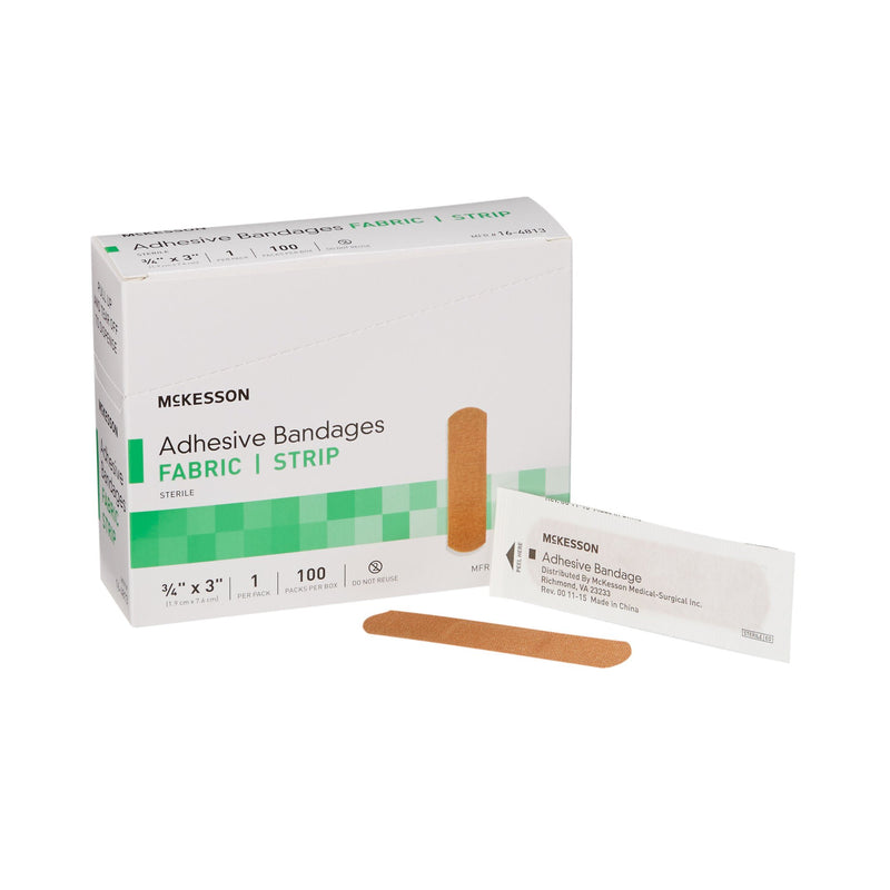 McKesson Tan Adhesive Strip, 3/4 x 3 Inch (Case of 2400)