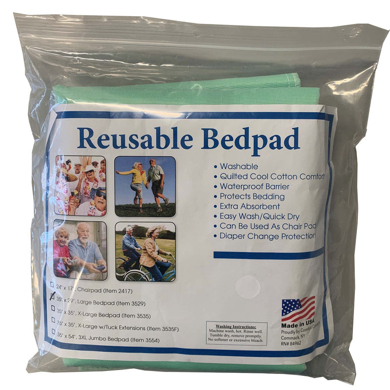 Reusable Underpad 35 X 54 Inch Polyester / Rayon Heavy Absorbency (Dozen)