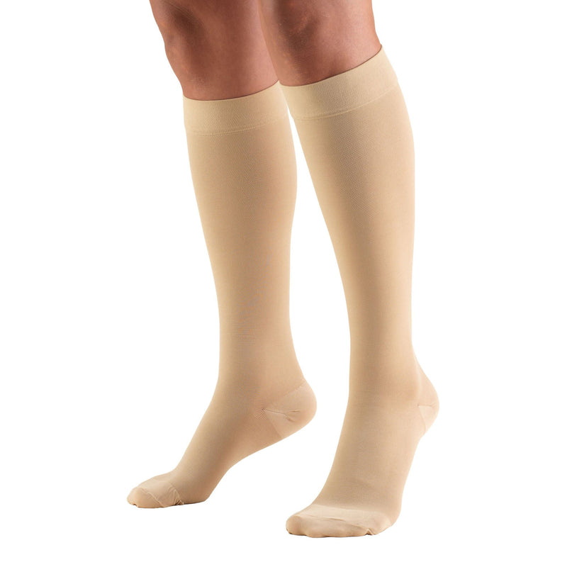Compression Stocking Truform Knee High X-Large Beige Closed Toe (Each)