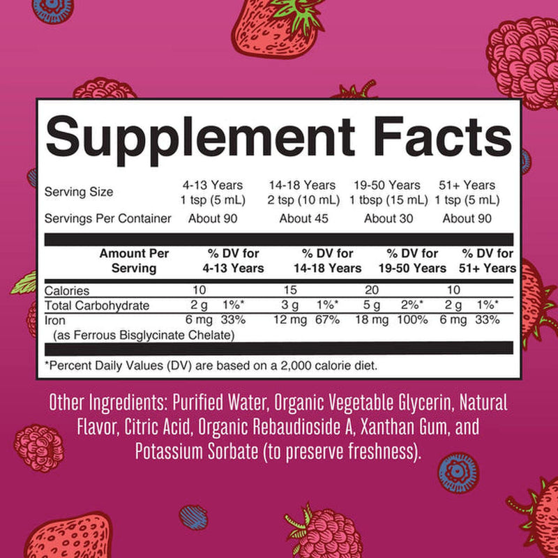 Mary Ruth's Vegan Liquid Iron for Metabolism, Cellular Health, Overall Wellness