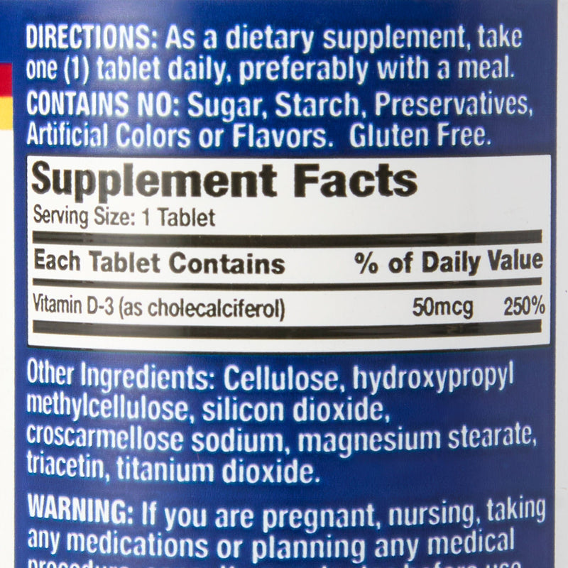 Basic's Vitamin D-3 Dietary Supplement (Bottle of 200)