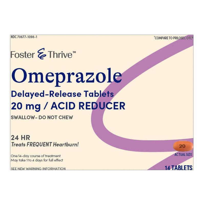 Foster & Thrive Omeprazole 20 mg Delayed Release Tablets (Box of 14)
