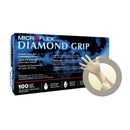 Microflex Medical Diamond Grip Latex Exam Glove, Extra Large, White (1000/CS)