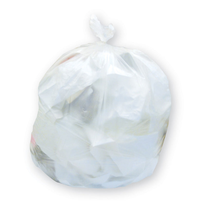 Trash Bag Inteplast Group 16 gal. 0.50 mil 24 X 32 Inch White Star Seal Bottom Coreless Roll (Case of 500)