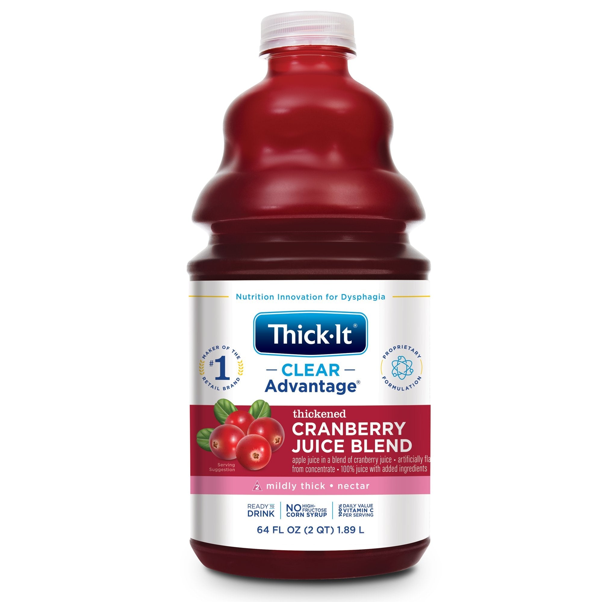 Kent Precision Foods Thick-It Clear Advantage Nectar Consistency Cranberry Thickened Beverage (4/CS) 