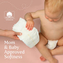 First Quality Products LLC Earth & Eden Sensitive Baby Diapers, Size 7 for Babies Weighing 41+ lbs. (80/CS) 