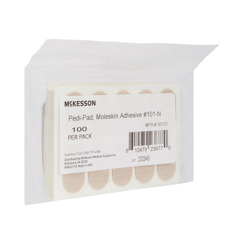 McKesson Pedi-Pad Beige Protective Pad, Size 101 Narrow (100/PK) 