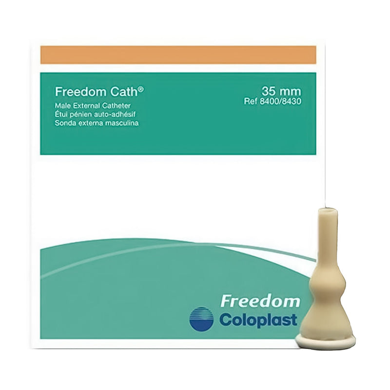 Freedom Cath Clear Male External Catheter, 35 mm, Large Size (Box of 100)