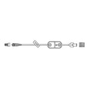 McKesson Brand McKesson IV Extension Set, Standard Bore 9-inch Tubing, 1.2 Micron Filter (50/CS)