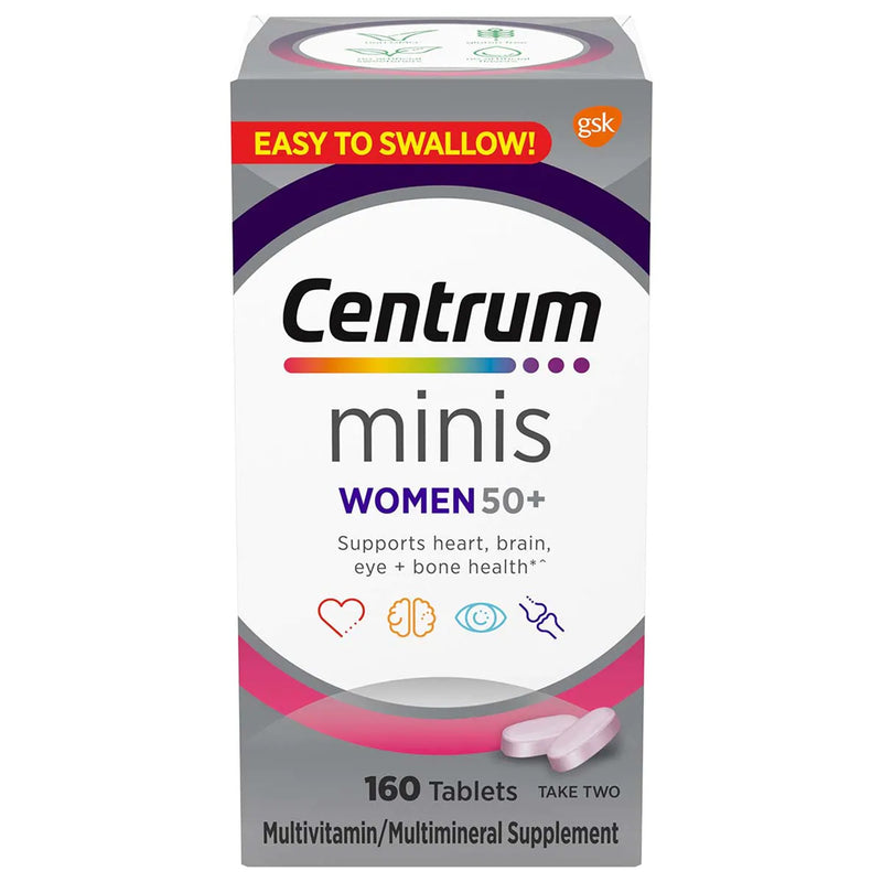 Centrum Minis Women 50+ Multivitamin/Multimineral Supplement Tablet (Bottle of 160)