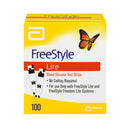 Blood Glucose Test Strips FreeStyle Lite 100 Strips per Pack For Freestyle Lite  Monitor System (Case of 1200) 