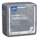 Bladder Control Pad Contour Plus Ultimate 8 X 17 Inch Heavy Absorbency Super Absorbent Core One Size Fits Most (Case of 168)