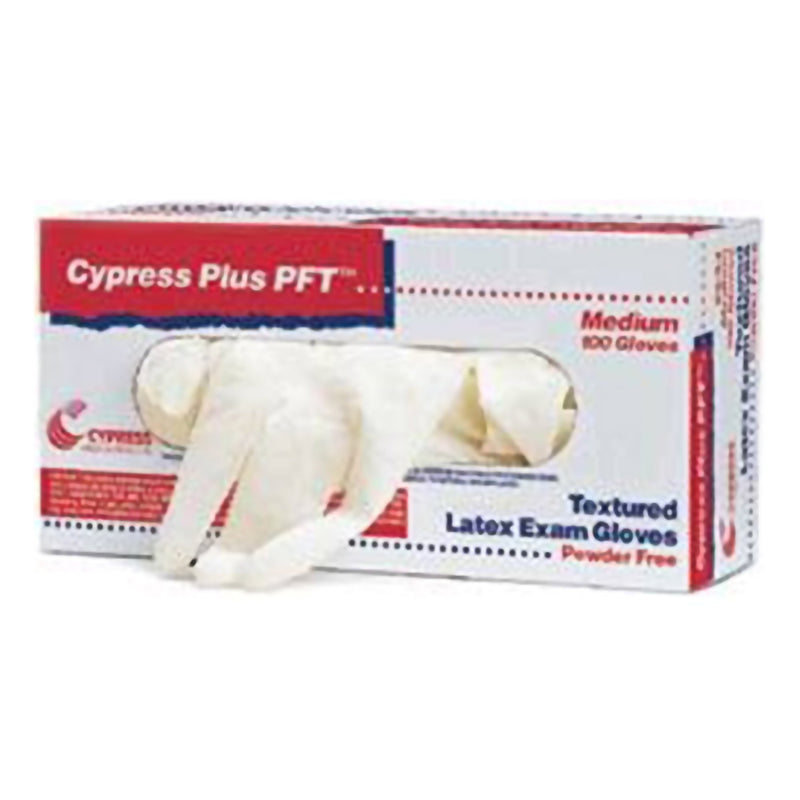 Cypress Plus PFT Latex Exam Glove, Large, Ivory (Case of 1000)