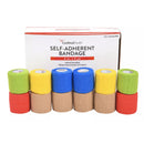 Cardinal Cohesive Bandage Cardinal Health 2 Inch X 5 Yard Self-Adherent Closure Assorted Colors NonSterile Standard Compression (72/CS) 