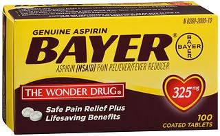 Bayer Aspirin Pain Relief (Box of 100)