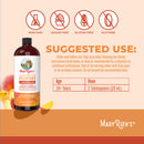 Multivitamin Supplement Mary Ruth's Liquid Morning Multivitamin + Hair Growth Vitamin A / C / D / E 1,010 mcg - 90 mg - 20 mcg - 18 mg Strength Liquid 30 oz. Peach Mango Flavor (Case of 6) 