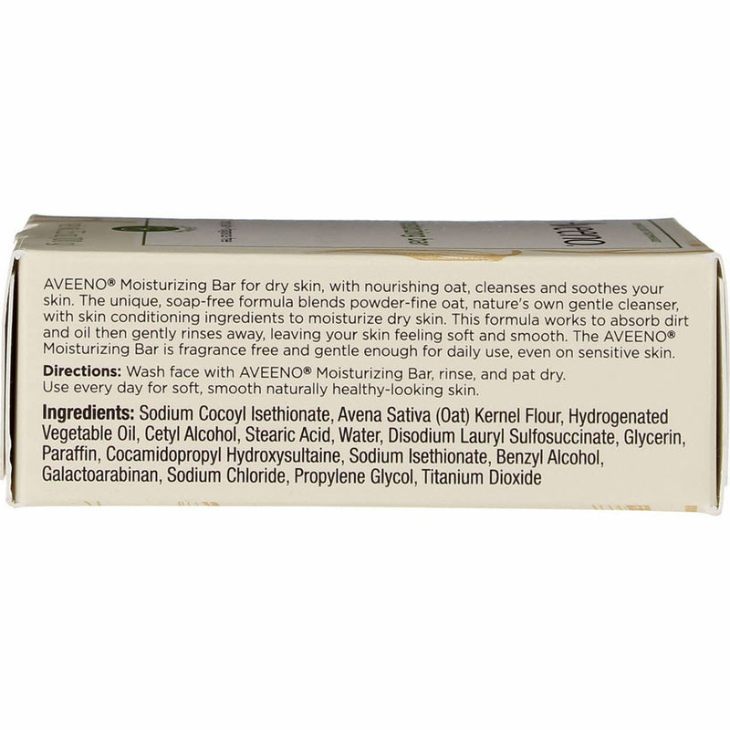 Aveeno Moisturizing Bar Fragrance Free 