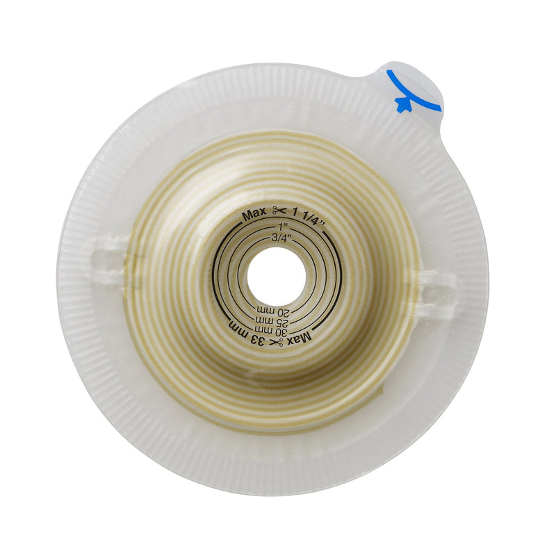 Assura Deep Convex Ostomy Barrier, 38 mm Stoma Opening, Blue Color Match (5/BX) 