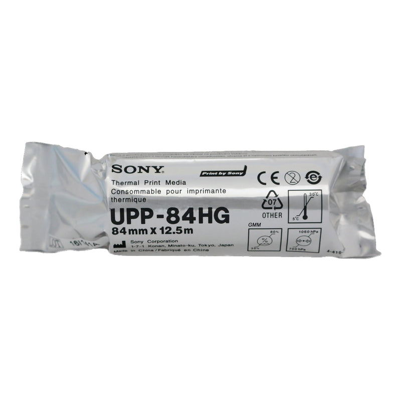 S & W Healthcare Thermal Printer Paper Sony 104 Prints 84 mm X 12-1/2 Meter Black / White (10/BX) 