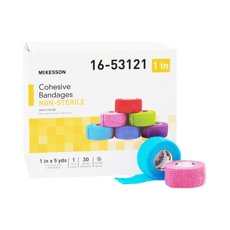 McKesson Self-adherent Closure Cohesive Bandage, 1 Inch x 5 Yard (Case of 30)