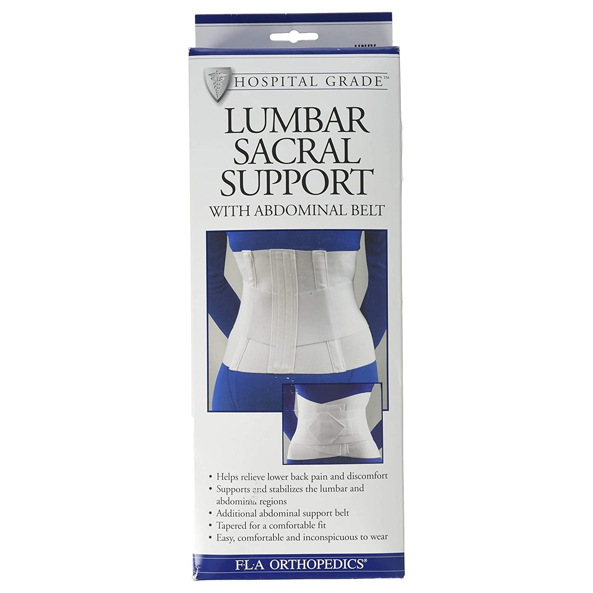 BSN Medical FLA Orthopedics Lumbar Sacral Support with Abdominal Belt, 3X-Large 