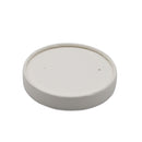 Bowl Lid Medd Max LLC For use with 8 oz. Bowl White Paper Disposable (Case of 500)