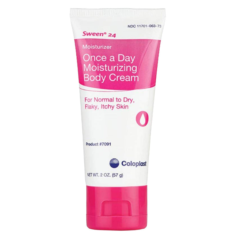 Sween 24 Once a Day Moisturizing Body Cream for Flaky, Itchy Skin, 2-ounce tube (Case of 12)