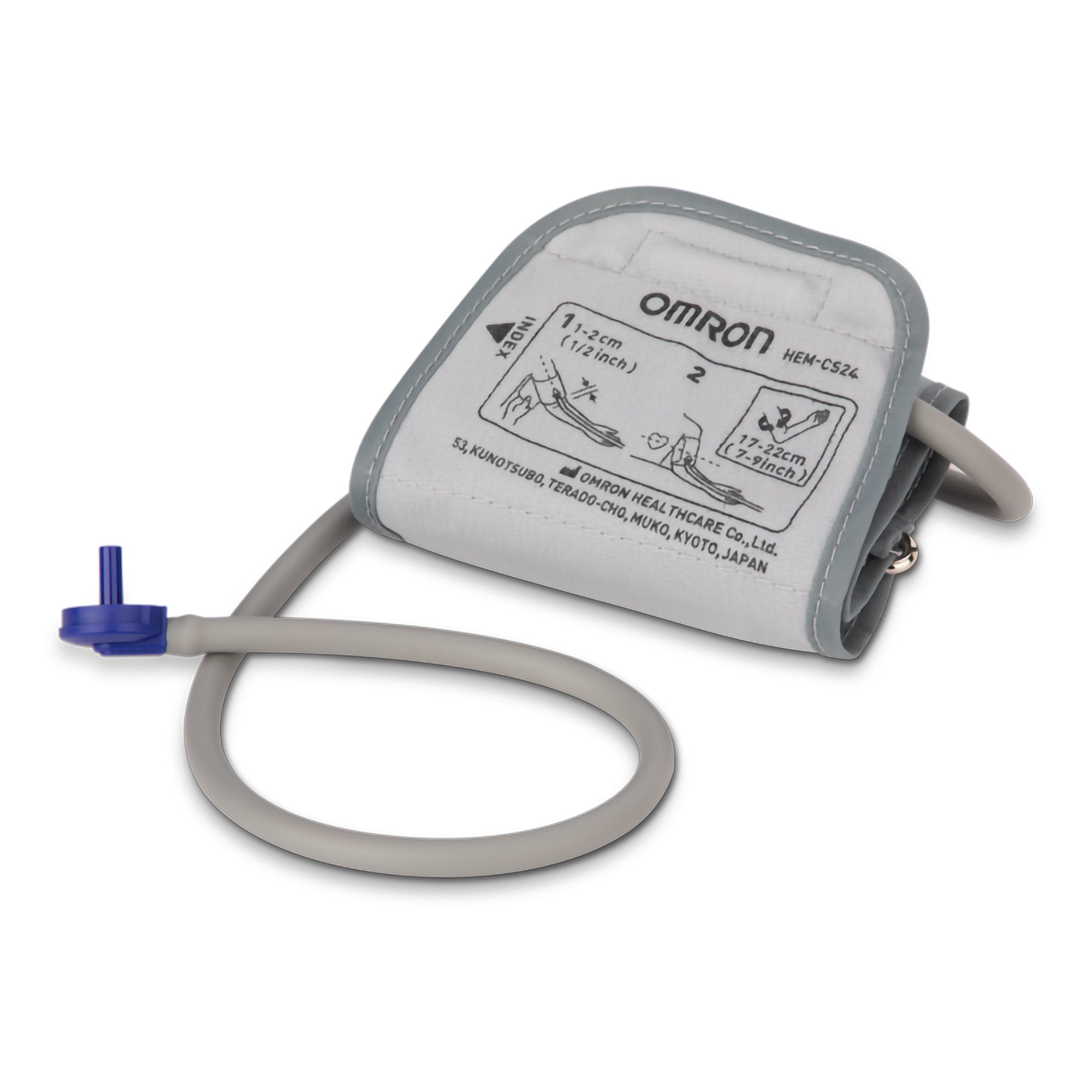 Emerson Healthcare Omron Small D-ring Reusable Blood Pressure Cuff, 17 to 22.8 centimeter 