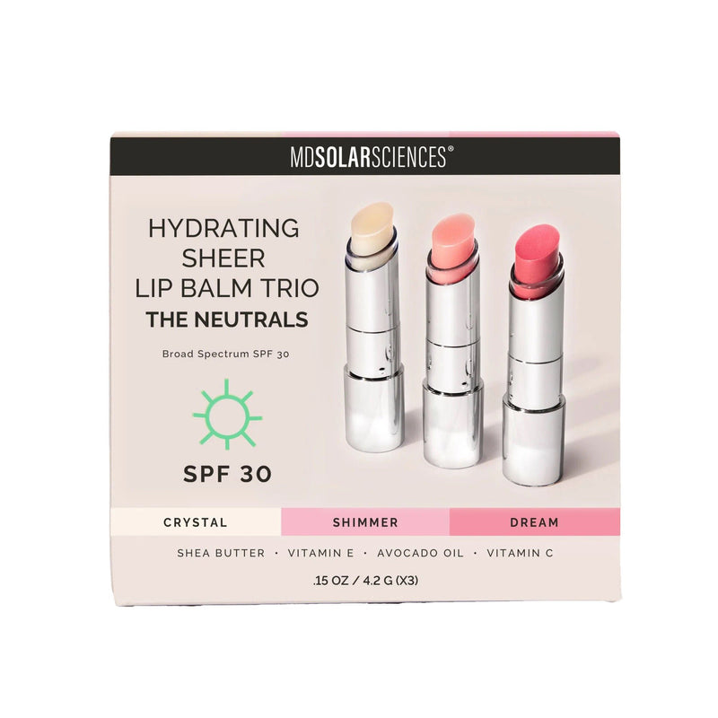 MDSolarSciences Hydrating Sheer Lip Balm, Neutrals Trio (Case of 48)