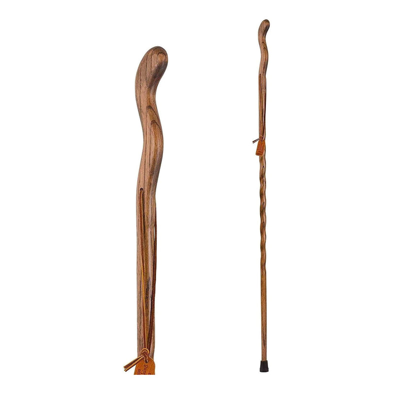 Brazos Twisted Oak Ergonomic Fitness Handcrafted Walking Stick, 55-Inch (Each)