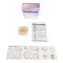 Ostomy Barrier Trim to Fit, Standard Wear Flexible Tape 45 mm Flange Up to 1-1/4 Inch Opening 4-1/2 X 4-1/2 Inch (80/CS) 