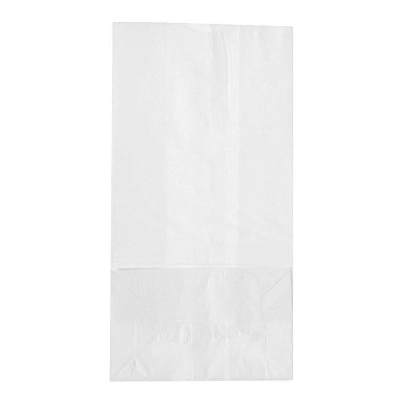 Duro White Paper Bag, 5 x 3.13 x 9.75 Inch (Case of 500)