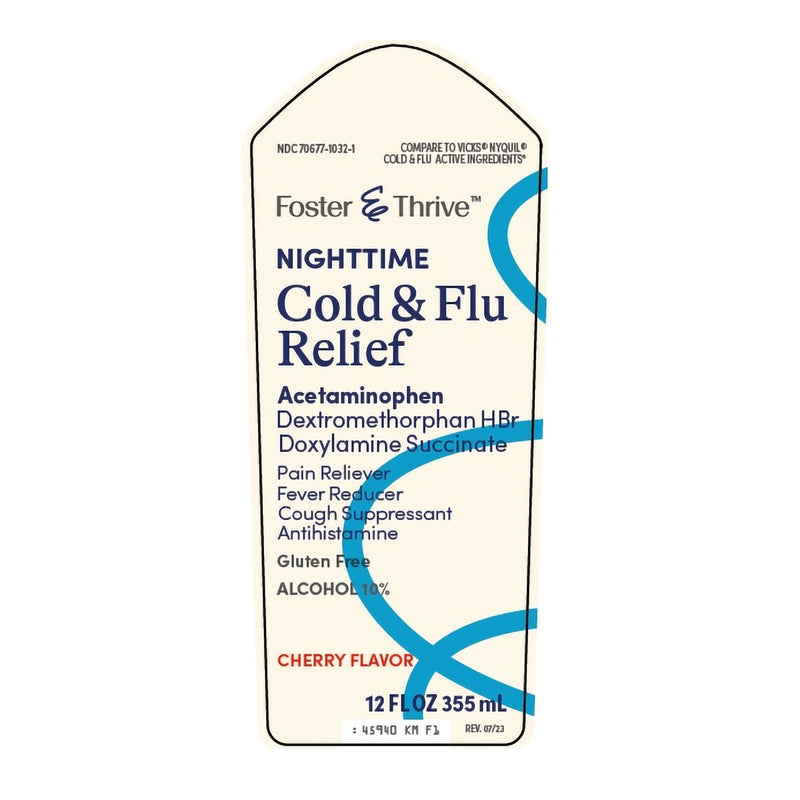 Foster & Thrive Nighttime Cold & Flu Liquid Relief, Cherry flavor (Each)